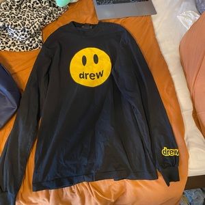 Drew house black long sleeve tee